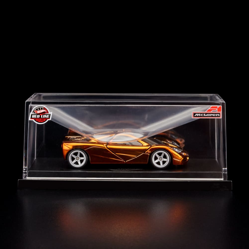 Hot Wheels McLaren F1 Red Line Club Exclusive With Acrylic Case