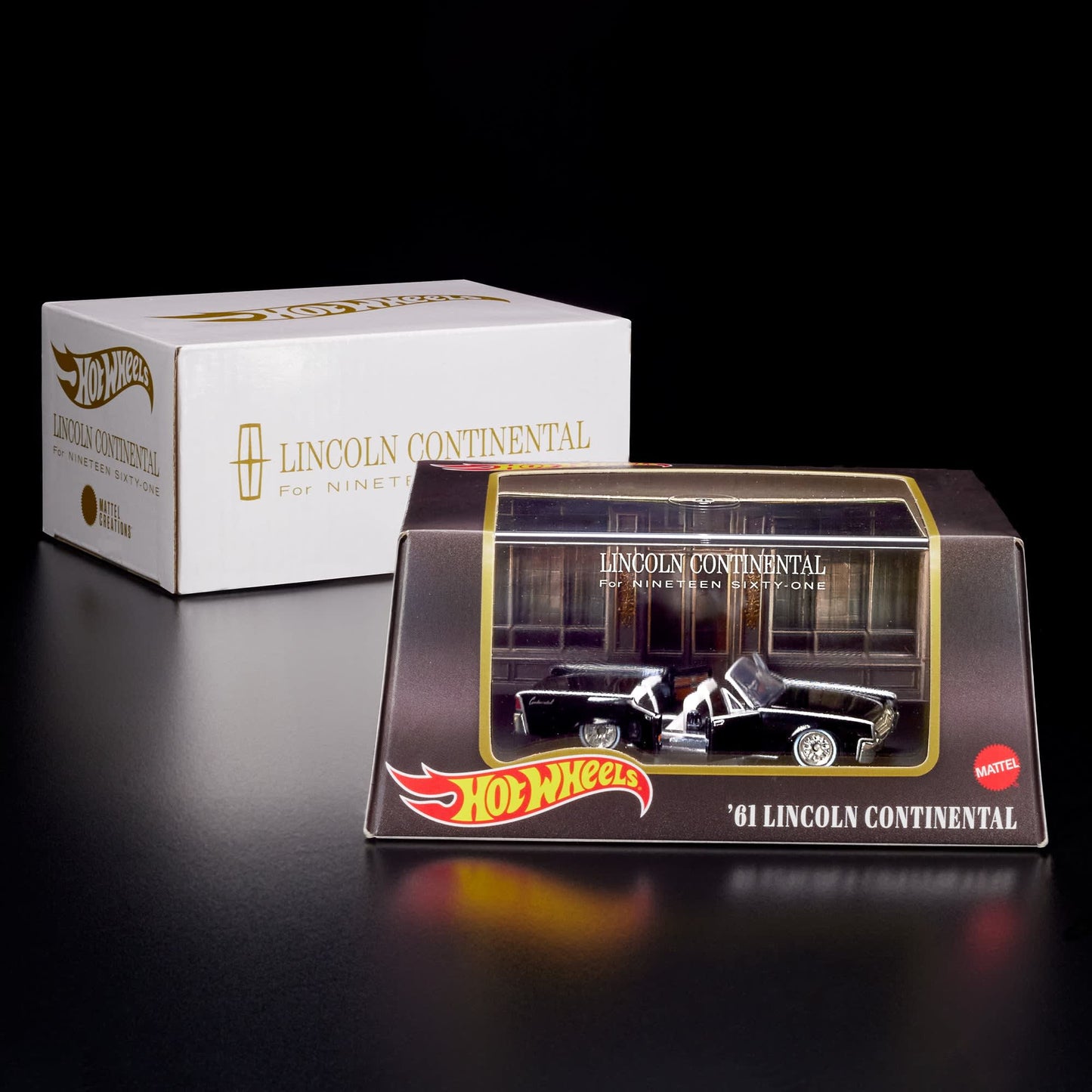 Hot Wheels '61 Lincoln Continental Red Line Club Exclusive With Acrylic Case