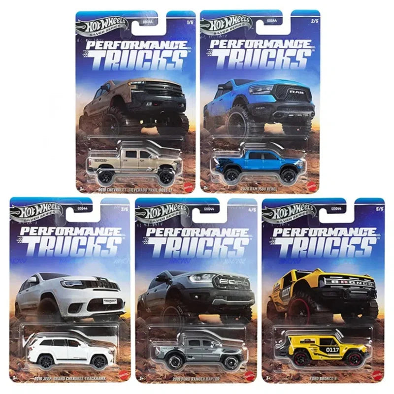 Hot Wheels Silver Series 2026 Performance Trucks Set Of 5