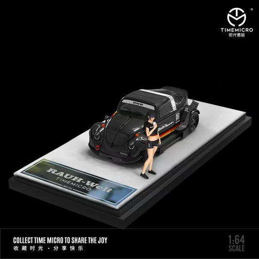 Time Micro 1/64 RWB VW Beetle Concept With Mini Figure & Acrylic Case