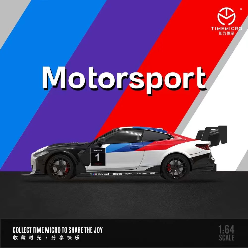 Time Micro 1/64 BMW M4 No.1 "Lacquer Racing" Limited Edition 414/999 With Acrylic Case