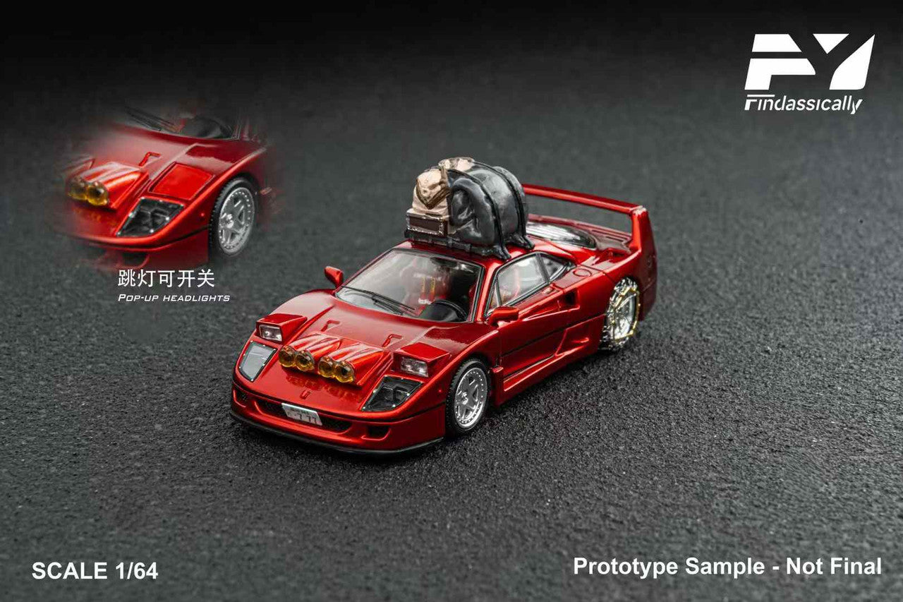 Finclassically 1/64 Takeshi Kimura's F40 Snow Drifting In Japan Limited Edition 085/800 With Acrylic case