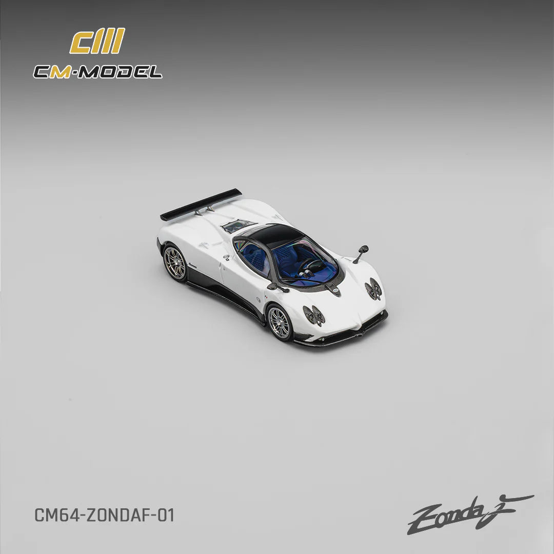 CM Models 1/64 Pagani Zonda F Pearl White With Acrylic Case