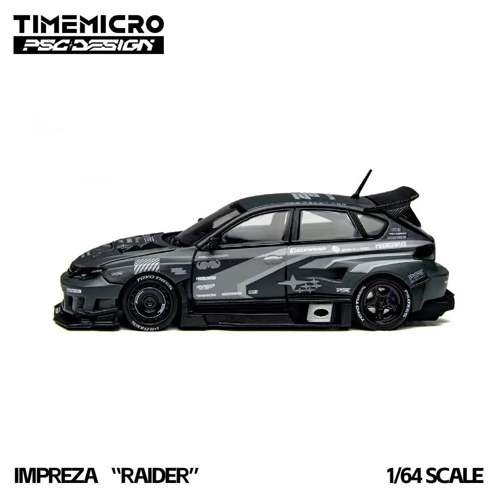 Time Micro X PSC Design 1/64 Subaru Impreza "Raid" With Acrylic Case