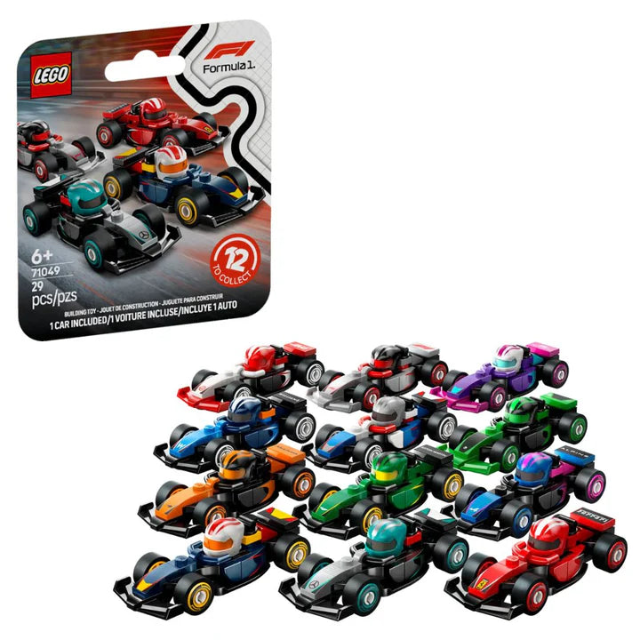 Lego F1 Mini Figures Collectable Race Cars #71049