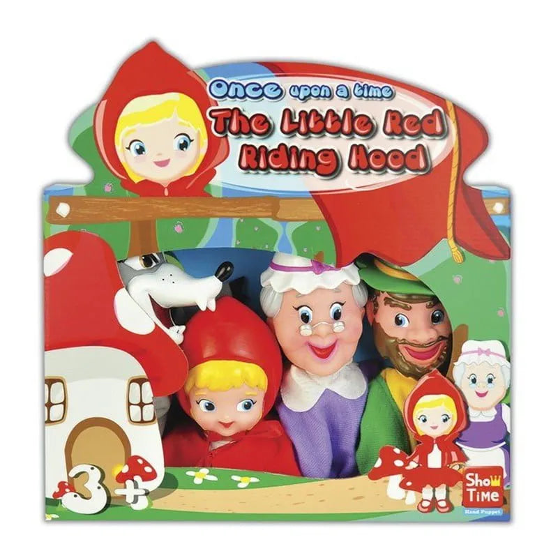 Little Red Riding Hood (4 Pcs) Hand Puppet for Story Telling & Pretend Play