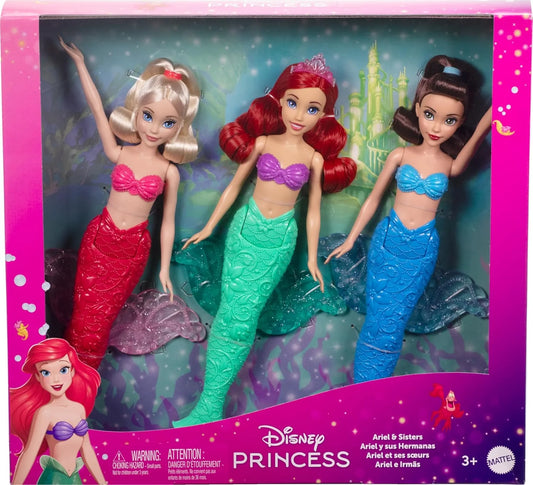 Mattel Disney Princess Ariel & Sisters Mermaid Dolls