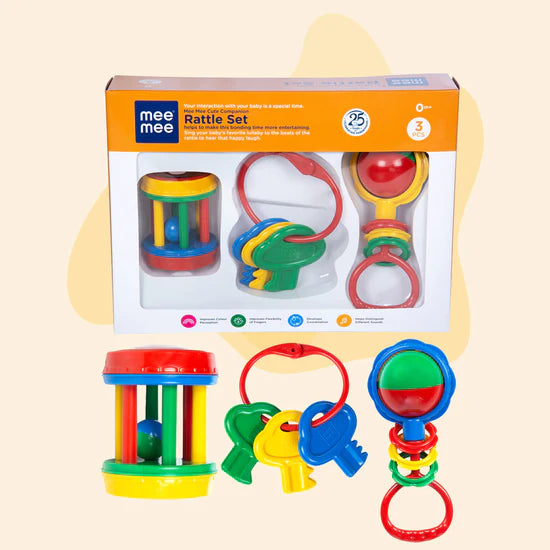 Mee Mee Baby Rattle Set (3 Piece)