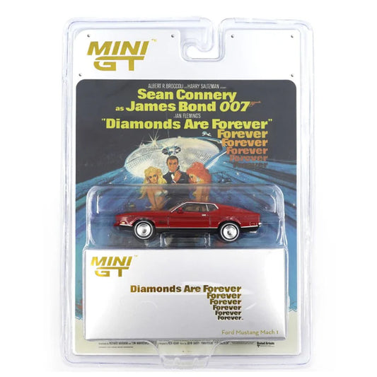 Mini GT Ford Mustang Mach 1 " Diamonds Are Forever" James Bond Edition Blister Pack