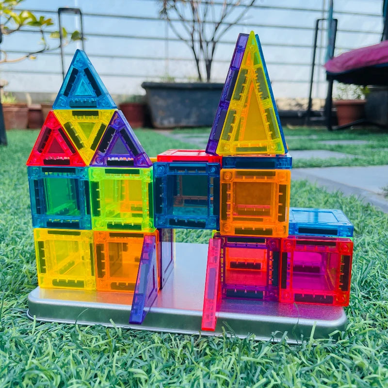Open Ended MiniMag Travel Magnetic Tiles 38 Piece Set