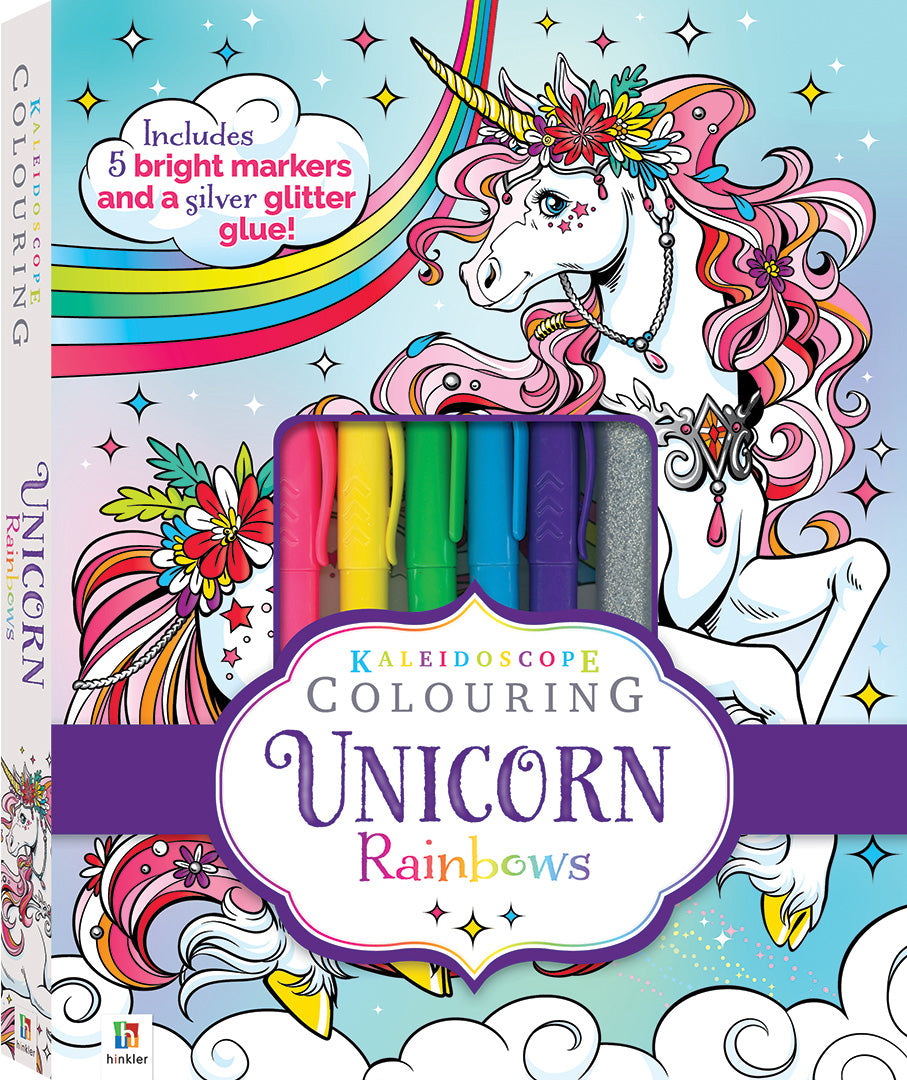Kaleidoscope Colouring Unicorn Rainbows - Hinkler