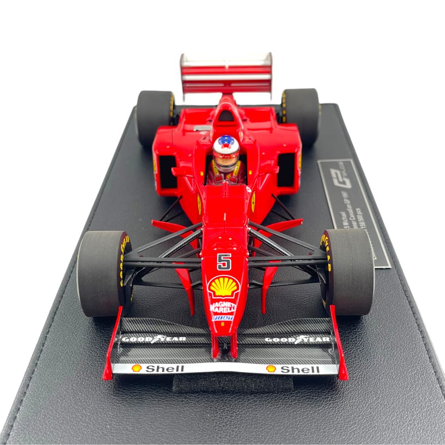 GP Replicas 1/18 Resin Ferrari F310B (1997) No.5 Michael Shumacher Winner Canadian GP 1997 Limited Edition 173/500 With Acrylic Case, Polishing Cloth & Decal Stickers