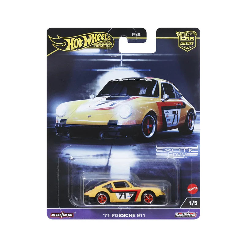 Hot Wheels Premium Car Culture Exotic Envy 2024 Set Of 5 With Card Protectors [ Import ]