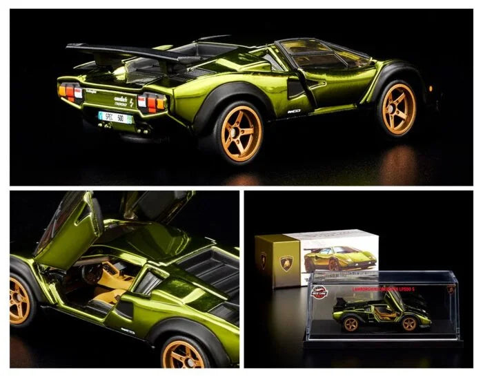 Hot Wheels '82 Lamborghini Countach LP500 S Red Line Club Exclusive With Acrylic Case