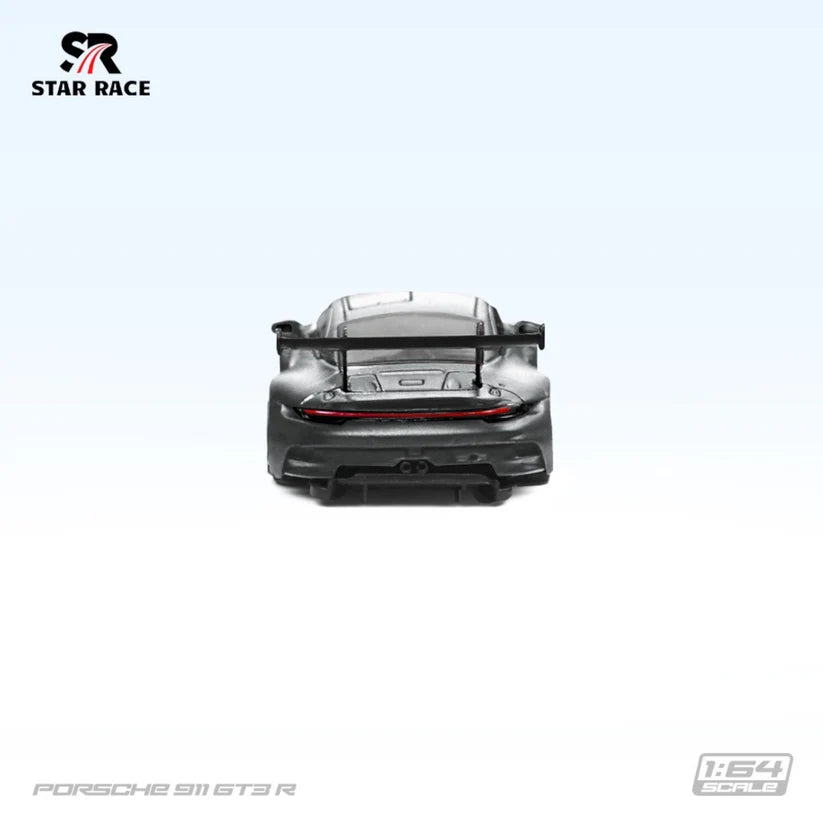 Star Race 1/64 Porsche 911 GT3 Matte Silver Limited Edition 127/999 With Acrylic Case