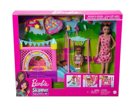 Barbie Skipper Babysitters Bounce House Playset