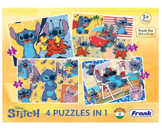 Frank Disney Stitch 4 in 1 Puzzle