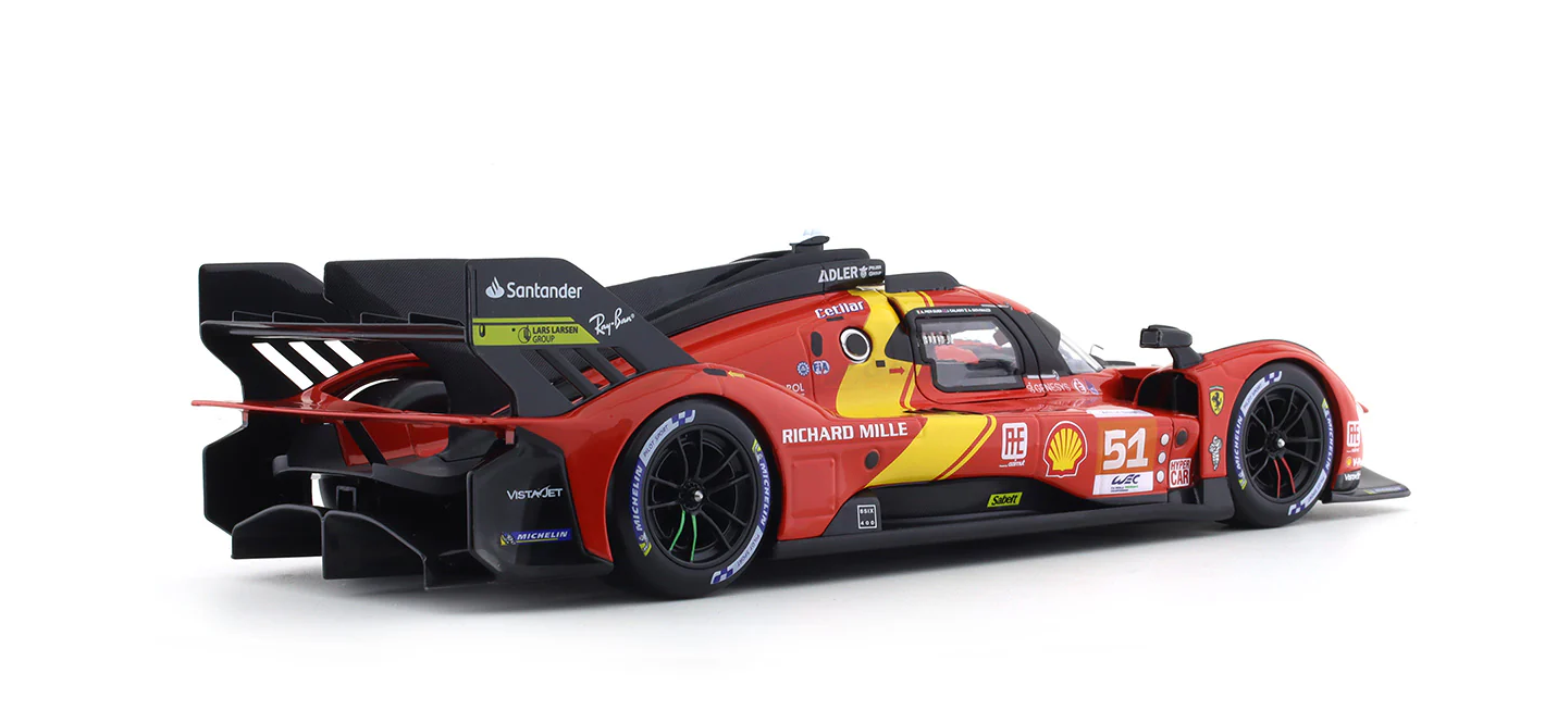 Bburago 1/18 Ferrari 499P #51 24hrs Le Mans Winner With Acrylic Case