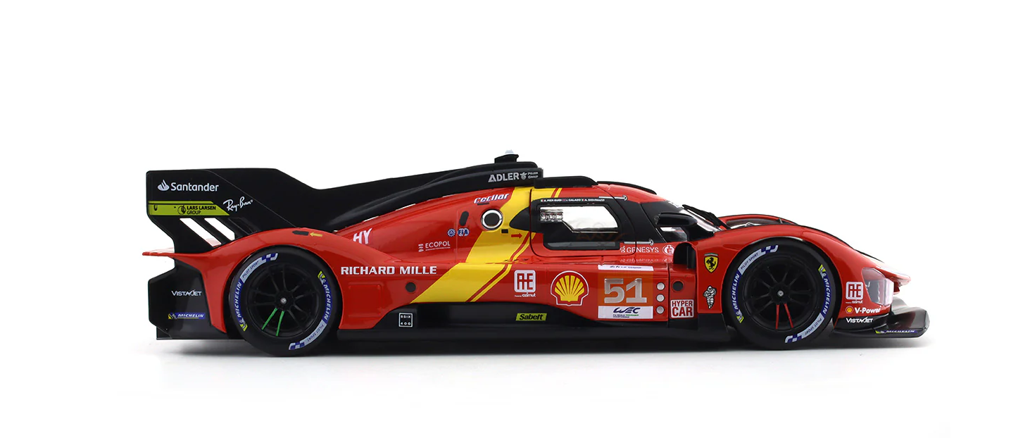 Bburago 1/18 Ferrari 499P #51 24hrs Le Mans Winner With Acrylic Case