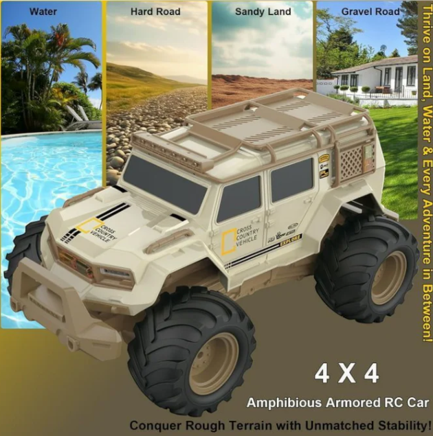 Sulong Toys All-Terrain R/C 1/14 Scale Amphibious Car