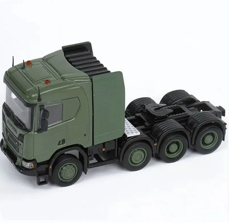 Masdi 1/64 Scania R650 With Eight-Axle Semi Low Trailer