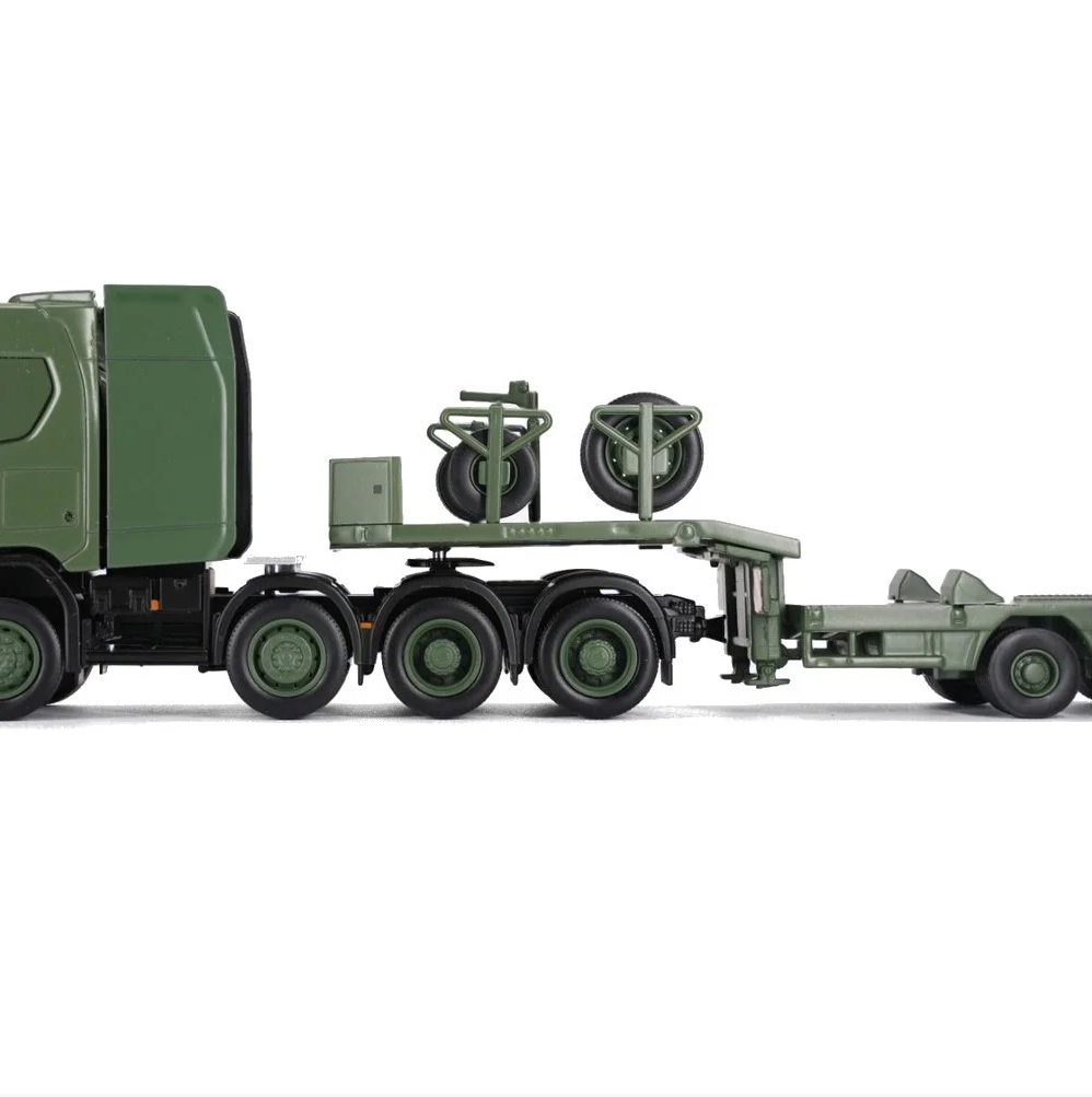 Masdi 1/64 Scania R650 With Eight-Axle Semi Low Trailer