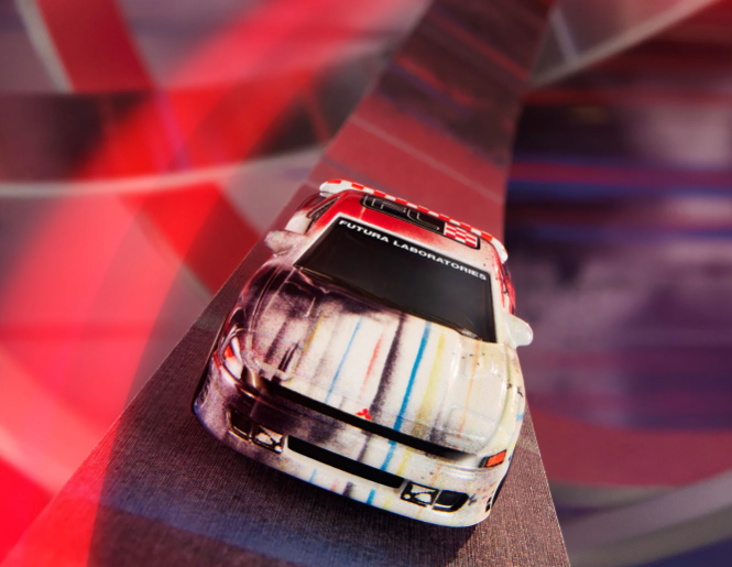 Hot Wheels X Futura Laboratories Mitsubishi 3000GT VR-4 Red Line Club Exclusive With Acrylic Case