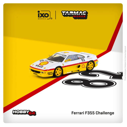 Tarmac Works 1/64 Ferrari F355 Challenge 1999 With Acrylic Case