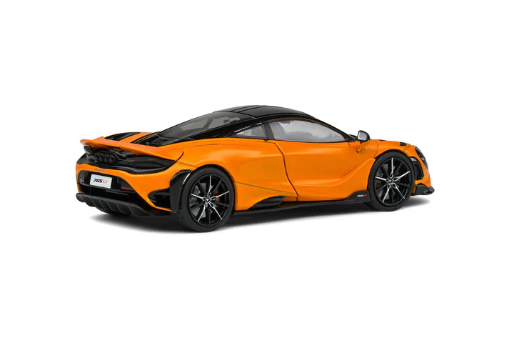 Solido 1:43 McLaren 765LT V8-Biturbo Papaya Spark With Acrylic Case