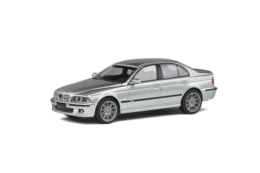 Solido 1:43 BMW E39 M5 2003 5.0 V8 32V Titanium Silver With Acrylic Case
