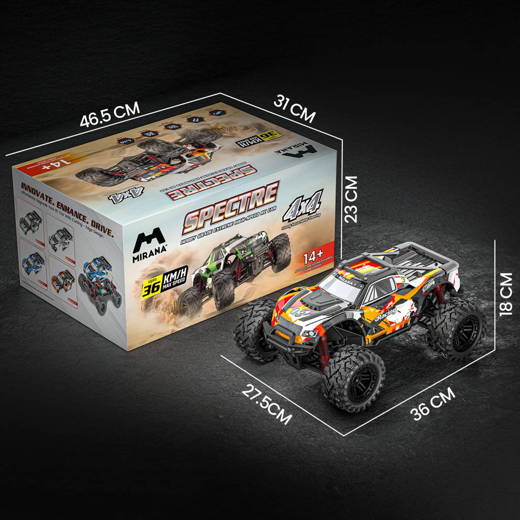 Mirana Spectre 4X4 R/C Differential Drive Hobby Grade High Speed Adventure Truck