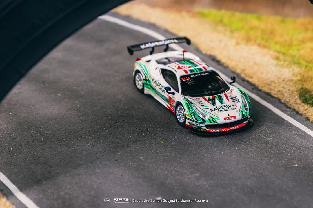 Tarmac Works 1/64 Ferrari 458 Italia GT3 24h Of Spa 2016 With Acrylic Case