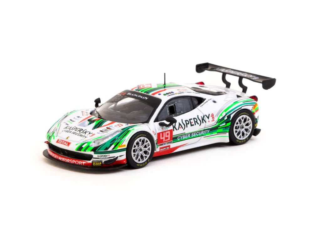 Tarmac Works 1/64 Ferrari 458 Italia GT3 24h Of Spa 2016 With Acrylic Case
