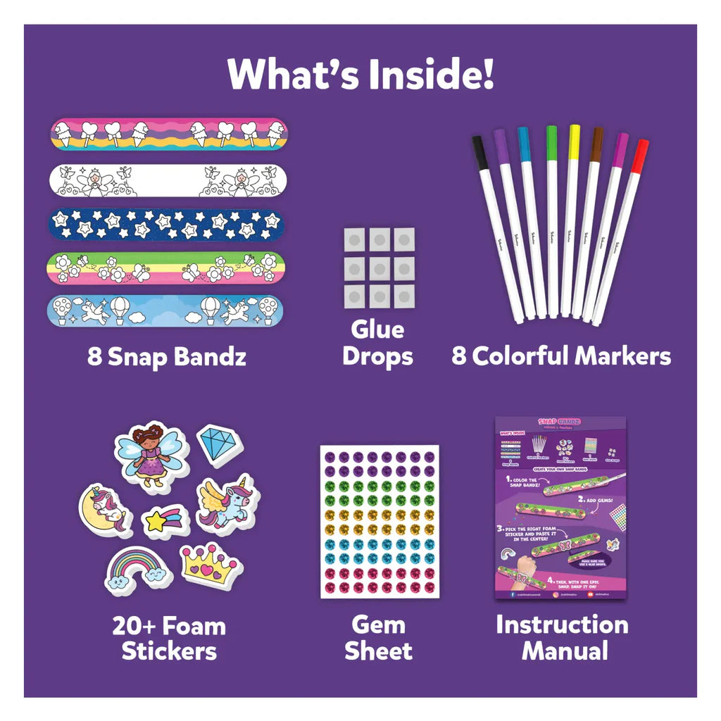 Skillmatics Snap Bandz Unicorn & Princesses