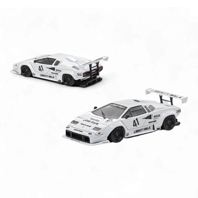 Vision64 1/64 LB-Works Lamborghini Countach With Acrylic Case & Polishing Cloth