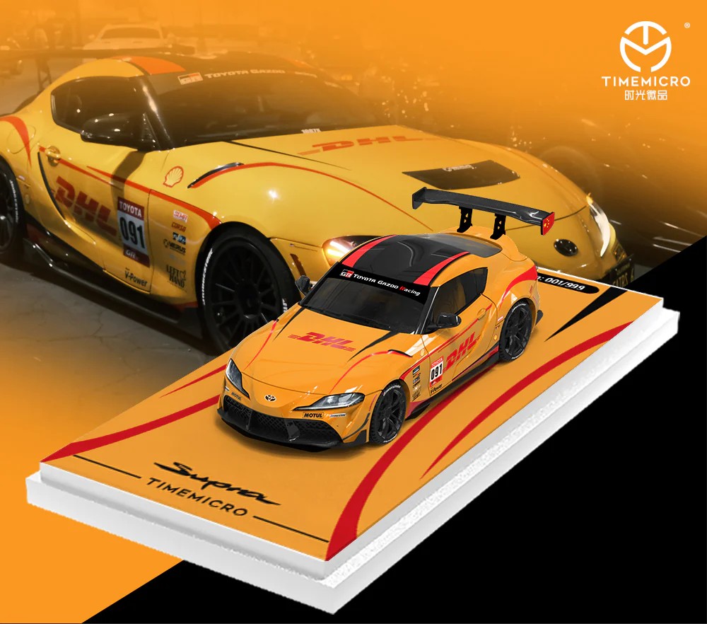 Time Micro 1:64 Supra A90 Orange DHL Limited Edition 471/999