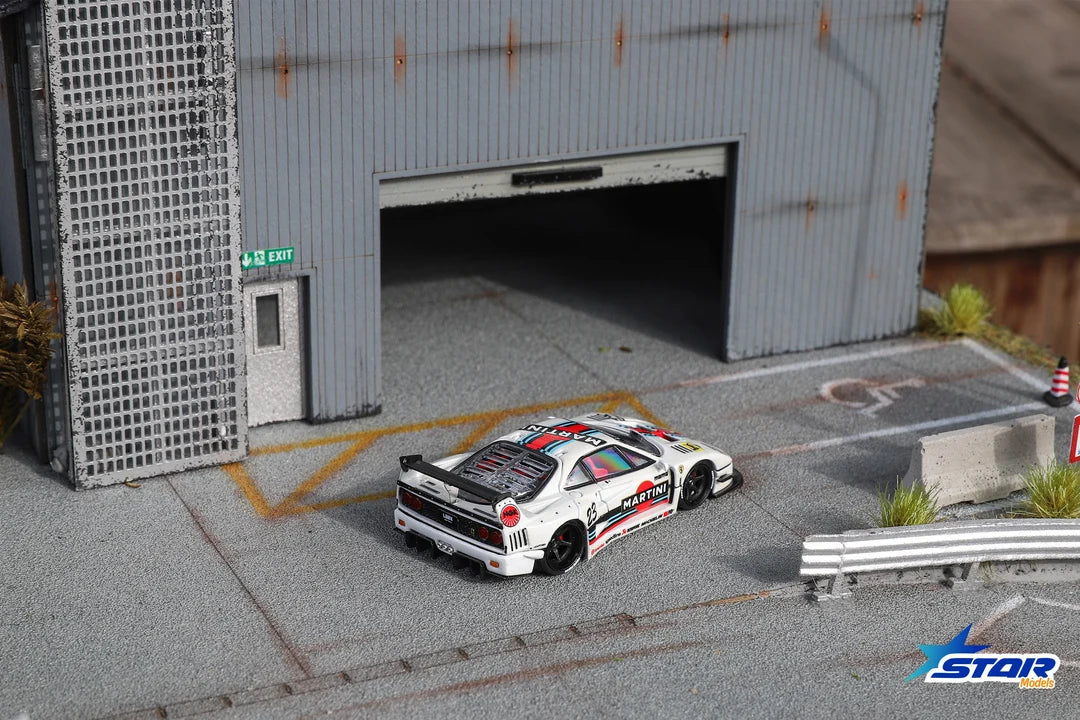 Star Model 1/64 Ferrari F40 LB-Works "Martini" Racing With Acrylic Case