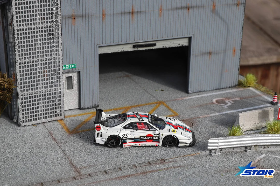 Star Model 1/64 Ferrari F40 LB-Works "Martini" Racing With Acrylic Case