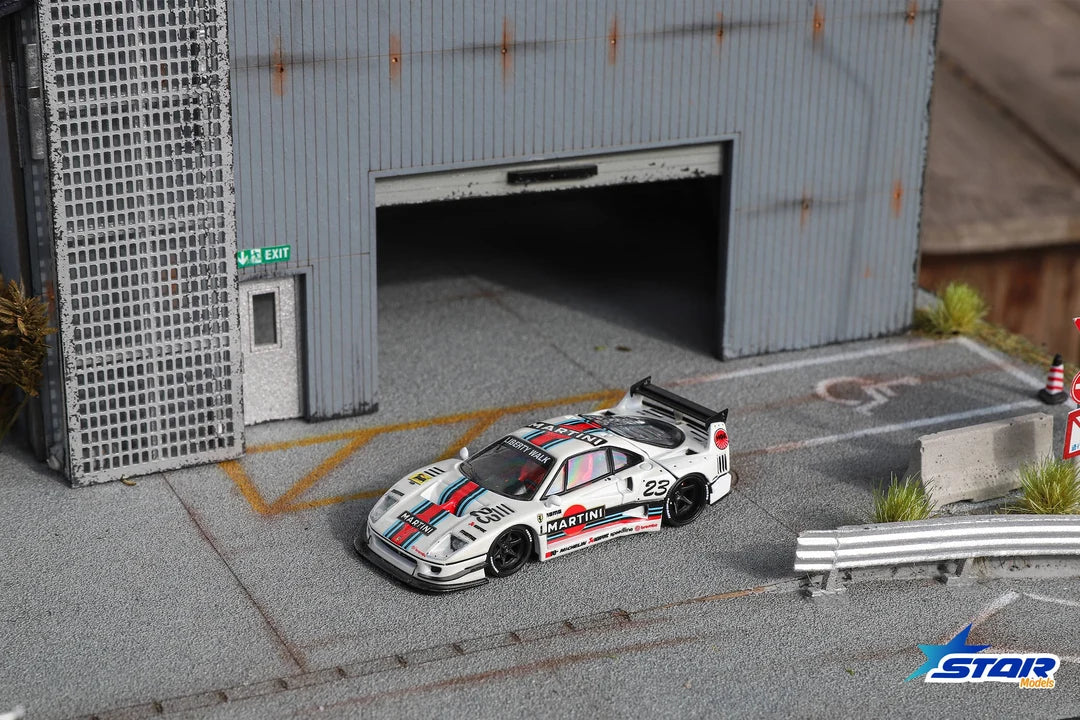 Star Model 1/64 Ferrari F40 LB-Works "Martini" Racing With Acrylic Case