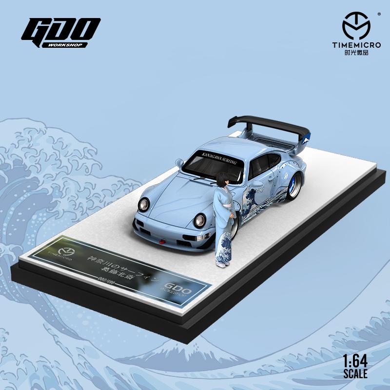 TimeMicro x GDO 1/64 Rauh-Welt RWB Porsche 964 With Acrylic Box & Mini Figure