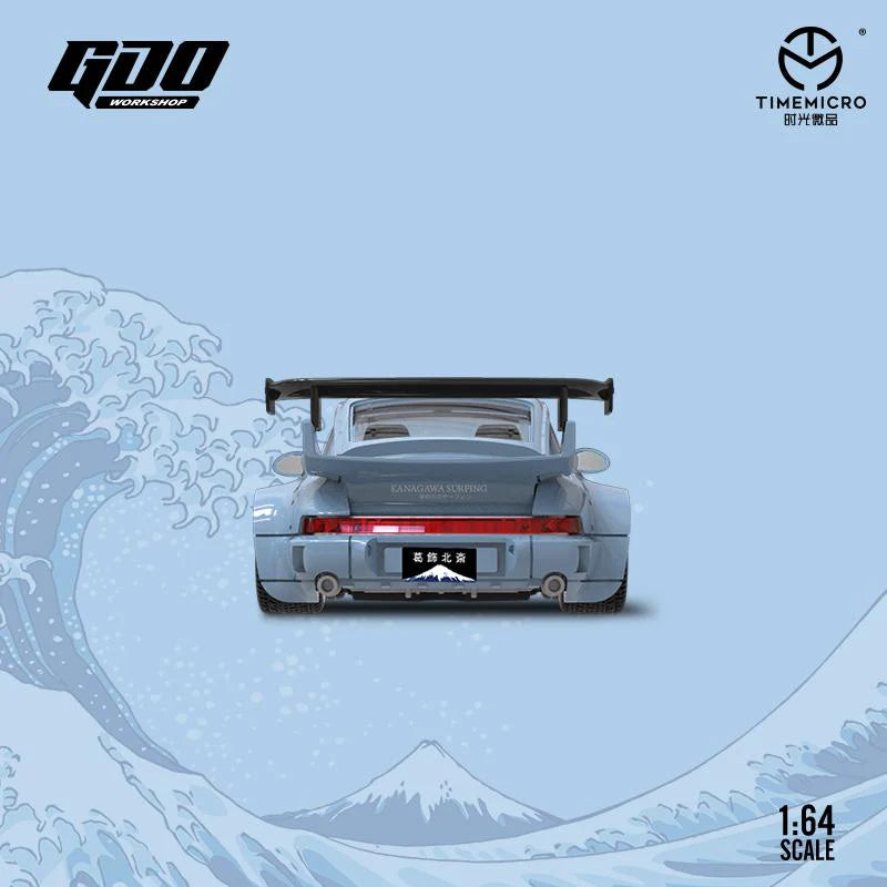 TimeMicro x GDO 1/64 Rauh-Welt RWB Porsche 964 With Acrylic Box & Mini Figure