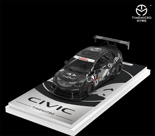 Time Micro 1:64 Honda Civic Explosion Silver Bull Limited Edition 096/999 - With Mini Figure