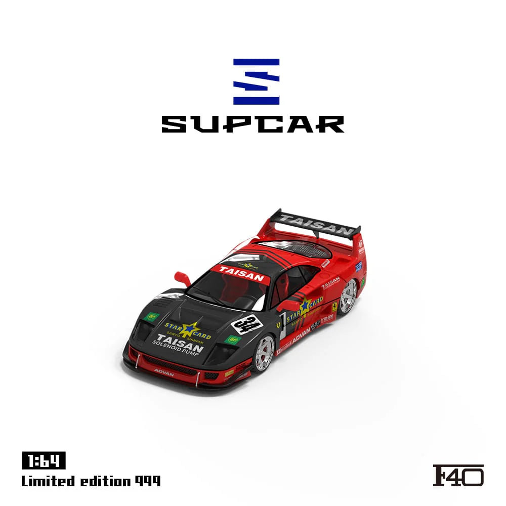 SupCar 1/64 Ferrari F40 Taisan #34 Limited Edition 206/999