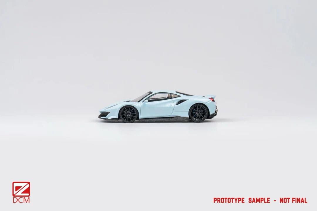 DCM Model 1/64 Ferrari 488 Pista Limited Edition 1 Of 300 With Acrylic Case