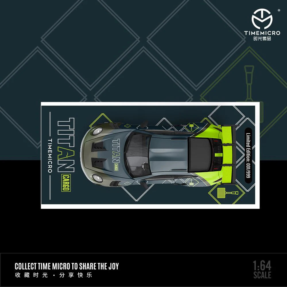 Time Micro Porsche 992 GT3 RS "Titan Cargo" Livery Limited Edition 655/999 With Acrylic Case