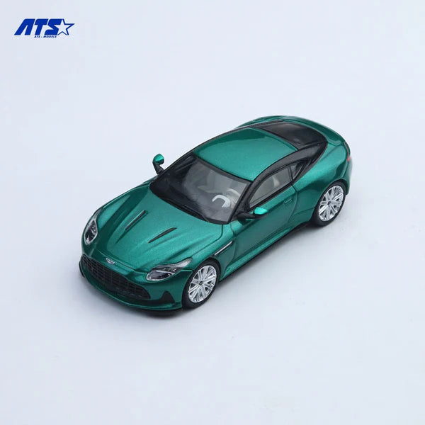 ATS 1/64 Aston Martin DB12 Metallic Green With Acrylic Case & Polishing Cloth