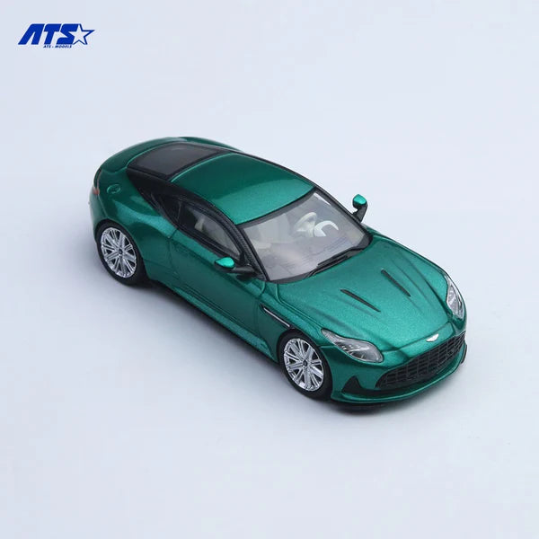 ATS 1/64 Aston Martin DB12 Metallic Green With Acrylic Case & Polishing Cloth