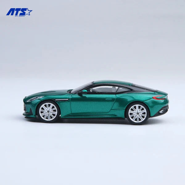 ATS 1/64 Aston Martin DB12 Metallic Green With Acrylic Case & Polishing Cloth