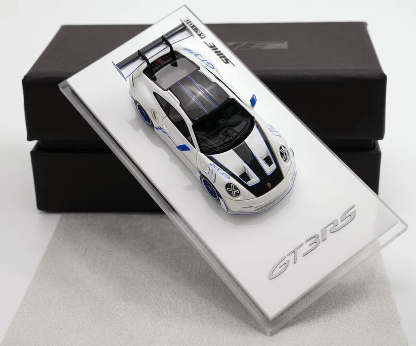 Suhe 1/64 Resin Porsche 911 GT3 RS Limited Edition 085/099 With Acrylic Case & Polishing Cloth