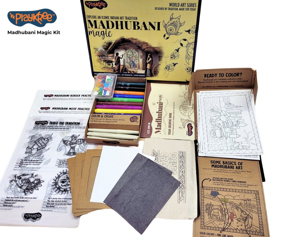 Playkree Madhubani Magic Indian Folk Art Kit